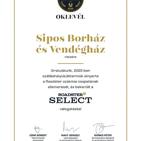 Penzion Sipos Borhaz Es Vendeghaz Badacsonyörs